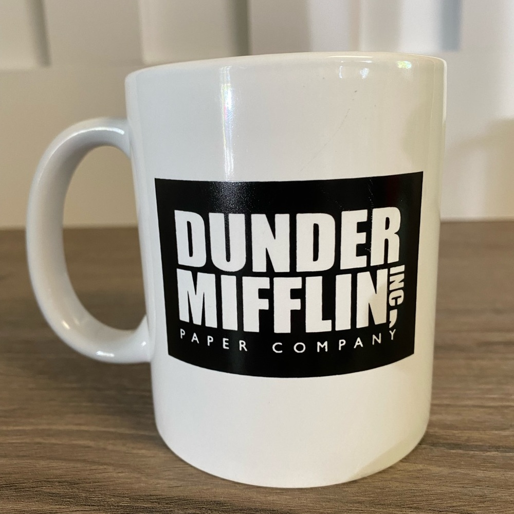 Dunder Mifflin Worlds Best Boss mug from The Office